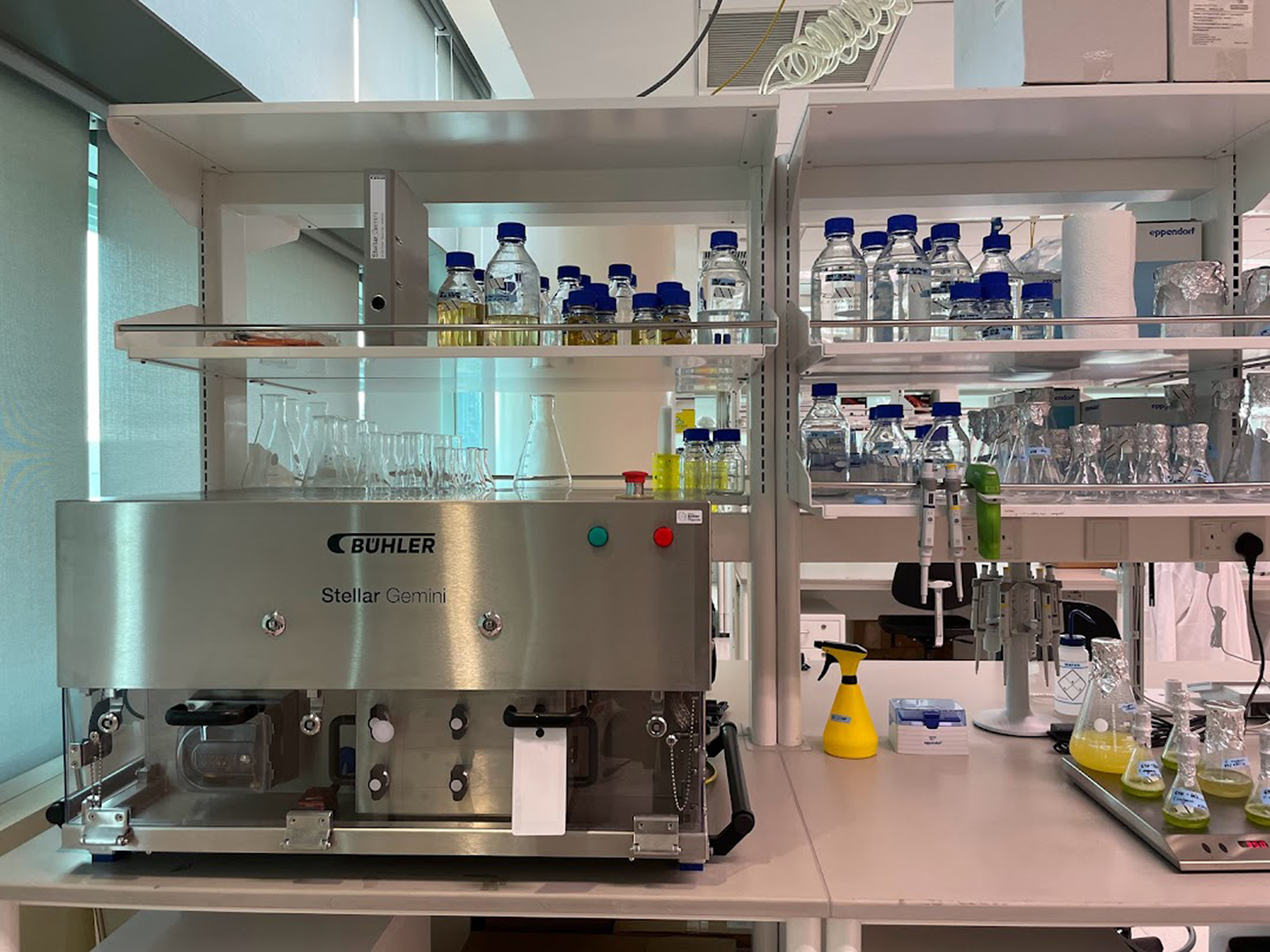 Bühler's Stellar system at the SEC Microalgae project lab