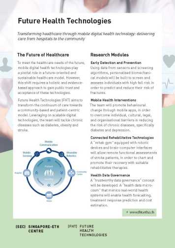 Future Health Technologies (FHT) flyer